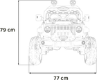 Електромобіль Ramiz Jeep Off Road Speed Білий (5903864940435) - зображення 16