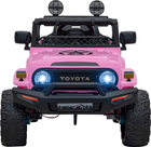 Електромобіль позашляховий Ramiz Toyota FJ Cruiser 4 x 4 Рожевий (5903864956306) - зображення 4