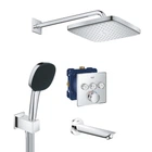 Душова система прихованого монтажу GROHE QuickFix Grohtherm SmartControl UA202802C3 із верхнім душем з виливом латунь хром CV033609