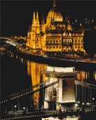 Картина за номерами Brushme Нічний Будапешт 40x50 см BS52549