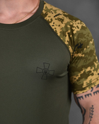 Тактическая потоотводящая футболка зсу pixeloliva M - изображение 4