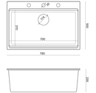 Кухонна мийка Quadron Marc Чорна з сифоном Push-2-Open + дозатор (HQM7650U7_PVDG1) - зображення 3