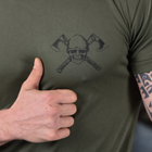 Чоловіча футболка з принтом Odin Army Two Coolmax олива розмір 3XL - зображення 5