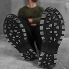 Універсальні шкіряні Кросівки на прошитій гумовій підошві чорні розмір 38 - зображення 5