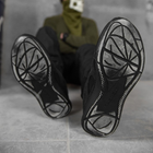 Мужские кожаные Кроссовки на резиновой подошве черные размер 39 - изображение 4