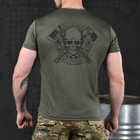 Чоловіча футболка з принтом Odin Army Two Coolmax олива розмір L - зображення 3