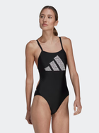 Купальник суцільний жіночий Adidas 3 Bars Pr Suit HR4368 36 Чорний (4066752700182) - зображення 3