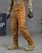 Тактические мужские штаны летние на хлястиках XL койот (87571) - изображение 2