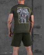 Чоловічий літній комплект Парамедик шорти+футболка XL олива (87554) - зображення 2