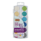 Фарба акварельна ZiBi PASTEL 12 кольорів медова (ZB.6592)