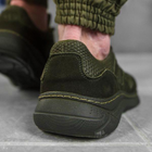 Тактичні кросівки літні City олива хакі шкіряні сітка прошиті 42 - зображення 6