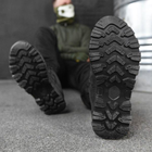 Тактические кроссовки летние Hardy черные кожаные прошитые 41 - изображение 7
