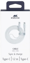 Kabel Rivacase USB Type-C - USB Type-C M/M 1.2 m White (PS6005WT12) - obraz 4