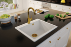Кухонна мийка Quadron Morgan 110 Біла + syfon Push-2-Open в кольорі PVD (HB8304U7-G1_P2O) - зображення 2