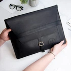Папка для документов с отделениями из натуральной кожи А4, Black, WoodPresent