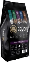 Корм для котов Savory Adult Cat Sterilised Fresh Lamb and Chicken