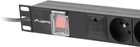 Мережевий фільтр Lanberg Rackowa 1U 16A PDU 6 розеток 2 м Black (PDU-06E-0200-BK) - зображення 3