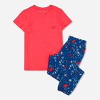 Піжама (футболка + штани) жіноча бавовняна Henderson 41302-32X L Синій/Кораловий (5903972247907) - зображення 5