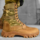 Берці літні тактичні черевики Combination койот шкіряні прошиті 41 - зображення 5
