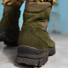 Берцы демисезонные тактические ботинки Fanat ВТ6647 хаки олива кожаные прошитые 45 - изображение 6
