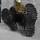 Берці літні тактичні черевики All-terrain чорні шкіряні прошиті 43 - зображення 7