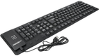 Клавіатура силіконова Esperanza EK140 USB QWERTY Black (5901299958513) - зображення 5
