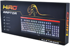 Ігрова клавіатура HIRO Raptor Black/Red (5900626852029) - зображення 4