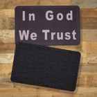 Шеврон In God We Trust, 8х5, на черном, на липучке( велкро), патч печатный - изображение 4