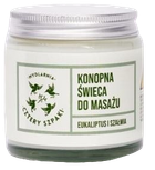 Świeca do masażu Mydlarnia Cztery Szpaki Konopna Eukaliptus i Szałwia 120 ml (5903641980548)