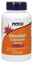 Витамины NOW Inositol 500 mg Veg Capsules 100 капсул (4384301205)