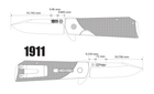 Нож складной Cold Steel 1911, Black (CST CS-20NPJAAZ) - изображение 11