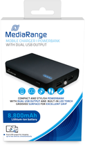 Powerbank MediaRange 2xUSB 2.0 8800 mAh Czarny (MR752) - obraz 3