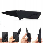 Ножик складной CardSharp в виде пластиковой карты хирургическая сталь 85х54х2 мм Черный (164) - изображение 2