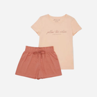 Піжама (футболка + шорти) жіноча бавовняна Esotiq 41251-30X S Рожева (5903972241929) - зображення 6