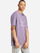 T-shirt męski bawełniany adidas Adicolor Trefoil IR7992 S Liliowy (4066759595989) - obraz 1