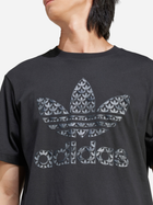 T-shirt męski bawełniany adidas Classic Monogram Graphic Originals IS0176 L Czarny (4066759668164) - obraz 5