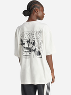 T-shirt damski oversize adidas Graffiti IS2845 S Biały (4066766007499) - obraz 2