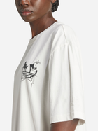 T-shirt damski oversize adidas Graffiti IS2845 S Biały (4066766007499) - obraz 4