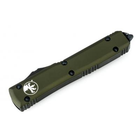 Ніж Microtech Ultrtaech Drop Point Black Blade Green (121-1OD) - зображення 2