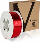 Nić PET Verbatim do drukarki 3D 1.75 mm 1 kg Czerwona (23942550549) - obraz 3