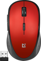 Миша Defender Hit MM-415 Wireless Black-Red (4714033524155) - зображення 4