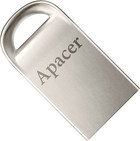 Флеш пам'ять USB Apacer AH115 64GB USB 2.0 Silver (AP64GAH115S-1) - зображення 1