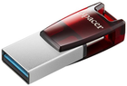 Флеш пам'ять USB Apacer AH180 64GB Type-C Dual USB 3.1 Red (AP64GAH180R-1) - зображення 4