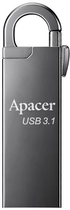 Флеш пам'ять USB Apacer AH15A 64GB USB 3.1 Ashy (AP64GAH15AA-1) - зображення 1