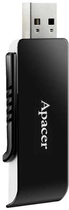 Pendrive Apacer AH350 64GB USB 3.0 Czarny (AP64GAH350B-1) - obraz 1