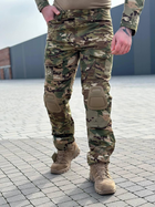 Тактична форма Multicam костюм літній Мультикам з наколінниками військовий одяг камуфляжний комплект для ЗСУ M - зображення 3