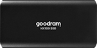 SSD диск Goodram HX100 256GB USB 3.2 Type-C TLC Black (SSDPR-HX100-256) External