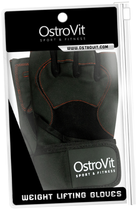 Чоловічі тренувальні рукавички OstroVit з підсилювачем Чорні 2XL (5903246229028) - зображення 2