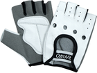 Чоловічі тренувальні рукавички OstroVit Біло-чорні M (5903246228960) - зображення 1