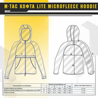Кофта M-Tac Lite Microfleece Hoodie Dark Navy Blue Размер 2XL - изображение 4